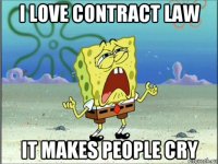 i love contract law it makes people cry