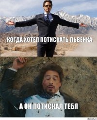 когда хотел потискать львенка а он потискал тебя