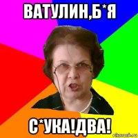 ватулин,б*я с*ука!два!