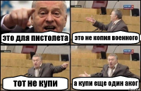 это для пистолета это не копия военного тот не купи а купи еще один аког