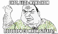 енот, будь мужыком поговори со мной, блеать!