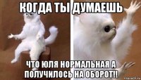 когда ты думаешь что юля нормальная а получилось на оборот!!