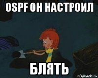 ospf он настроил блять