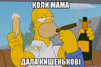 коли мама дала кишенькові
