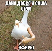 даня добро и саша отум эфиры