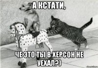 а кстати, че это ты в херсон не уехал?)