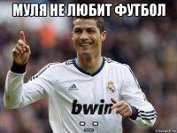 муля не любит футбол -_-