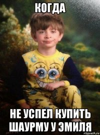 когда не успел купить шаурму у эмиля