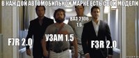 В каждой автомобильной марке есть свои модели F7R 2.0 УЗАМ 1.5 ВАЗ 2106 1.6 F3R 2.0