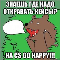 знаешь где надо откравать кейсы? на cs go happy!!!