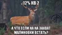 12% кв 2 а что если на на захват малиновки встать?