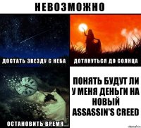 Понять будут ли у меня деньги на новый Assassin's Creed