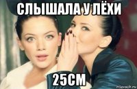 слышала у лёхи 25см