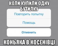 коли купили одну бутилку коньяка в косенівці