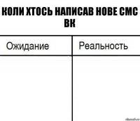 Коли хтось написав нове смс вк  