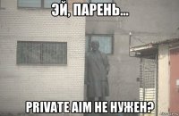  private aim не нужен?