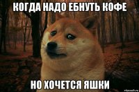 когда надо ебнуть кофе но хочется яшки