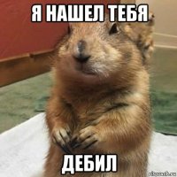 я нашел тебя дебил