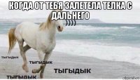 когда от тебя залетела телка с дальнего 