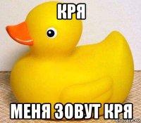 кря меня зовут кря