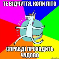 те відчуття, коли літо справді проходить чудово