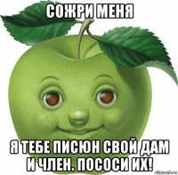 сожри меня я тебе писюн свой дам и член. пососи их!