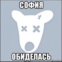 софия обиделась