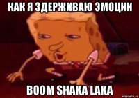 как я здерживаю эмоции boom shaka laka