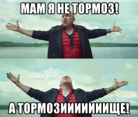 мам я не тормоз! а тормозииииииище!