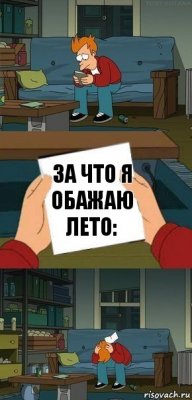 за что я обажаю лето: