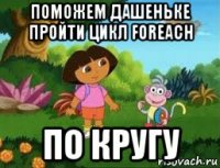 поможем дашеньке пройти цикл foreach по кругу