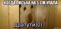 когда писька на 5 см упала 