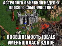 астрологи объявили неделю плохого самочувствия посещяемость ideals уменьшилась вдвое