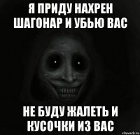 я приду нахрен шагонар и убью вас не буду жалеть и кусочки из вас