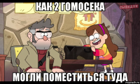 как 2 гомосека могли поместиться туда