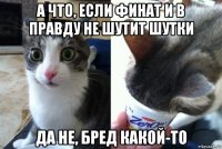 а что, если финат и в правду не шутит шутки да не, бред какой-то