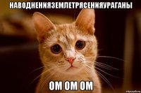 наводненияземлетрясенияураганы ом ом ом