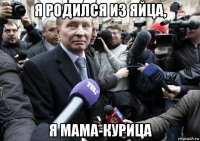 я родился из яйца, я мама-курица
