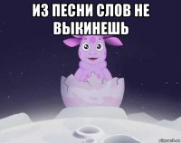 из песни слов не выкинешь 