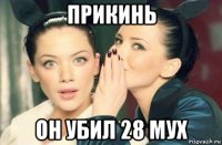 прикинь он убил 28 мух