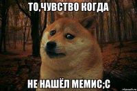 то,чувство когда не нашёл мемис;с