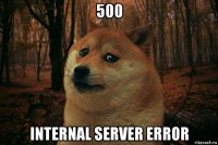 500 internal server error