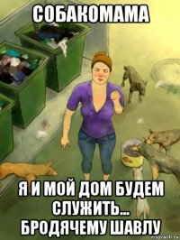собакомама я и мой дом будем служить... бродячему шавлу