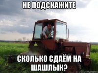 не подскажите сколько сдаём на шашлык?