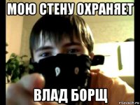 мою стену охраняет влад борщ