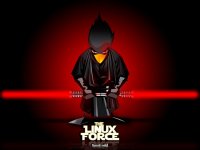 Создать мем The Linux Force