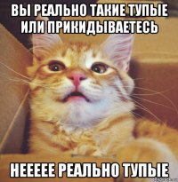 вы реально такие тупые или прикидываетесь неееее реально тупые