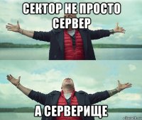 сектор не просто сервер а серверище