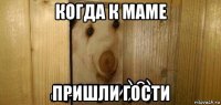 когда к маме пришли гости