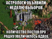 астрологи объявили неделю выборов количество постов про рашку увеличилось вдвое